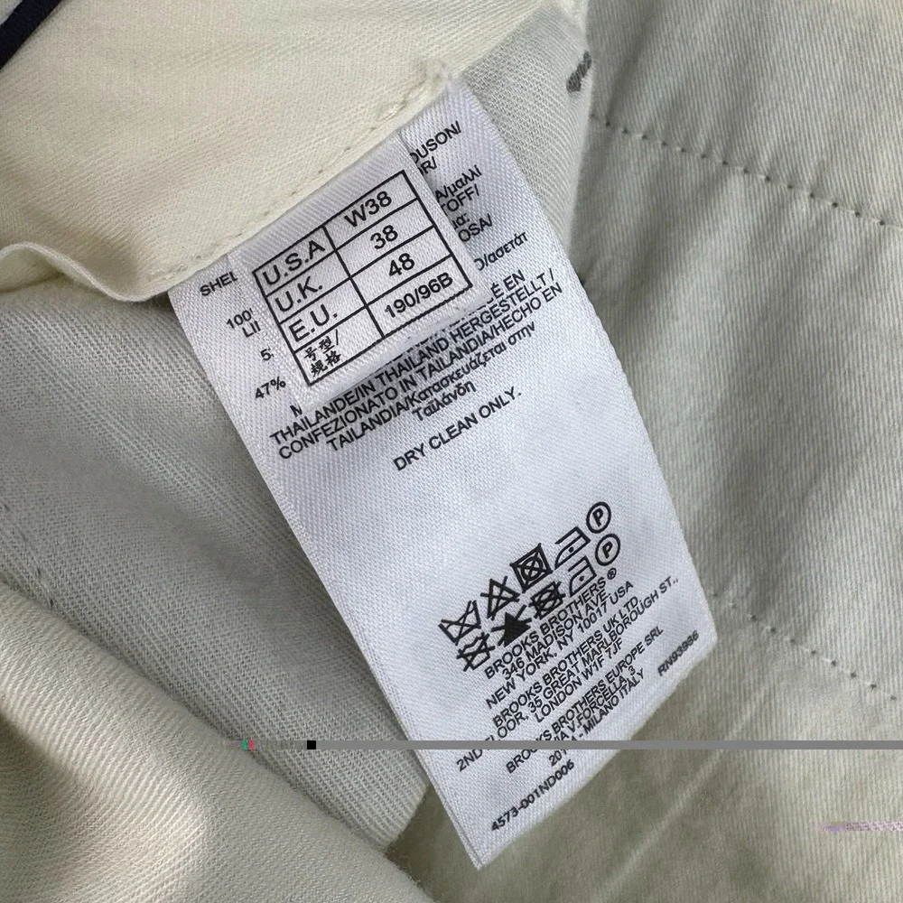 Brooks Brothers Dress Pants Mens 38x28 Gray Wool Regent Vitale Barberis Canonico